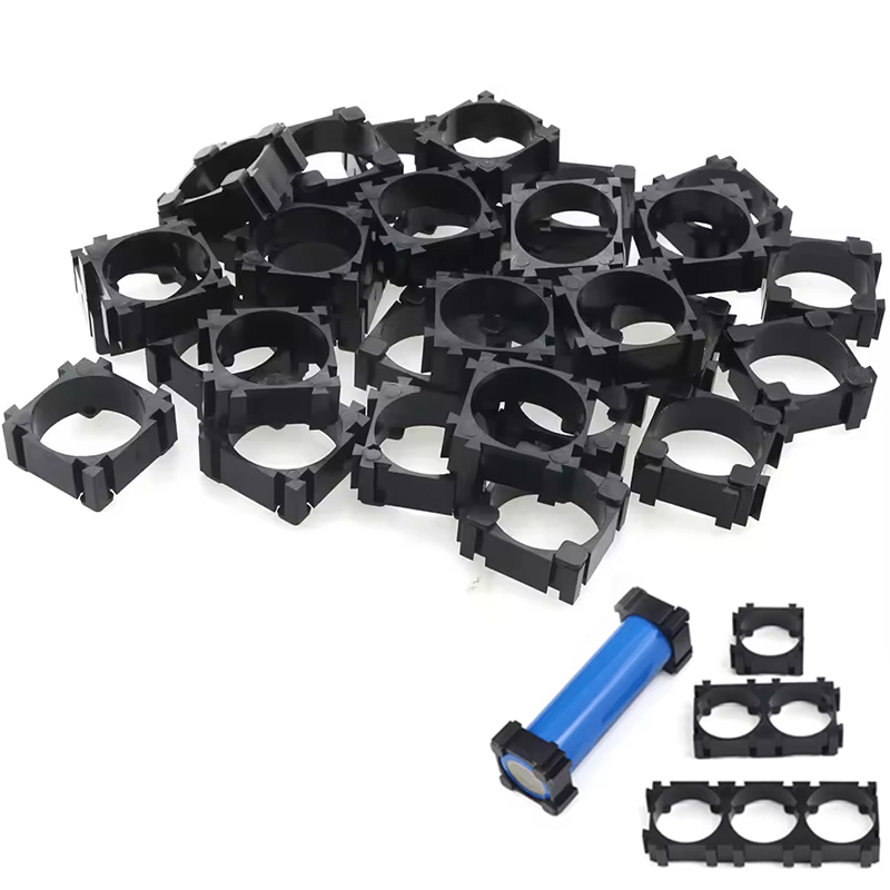 Spot Welder 18650 Battery Pack - 100個 18650バッテリーホルダー 円筒形プラスチックスペーサーケース リチウムイオン電池ホルダー 防振ブラケット DIYバッテリーパックキット用