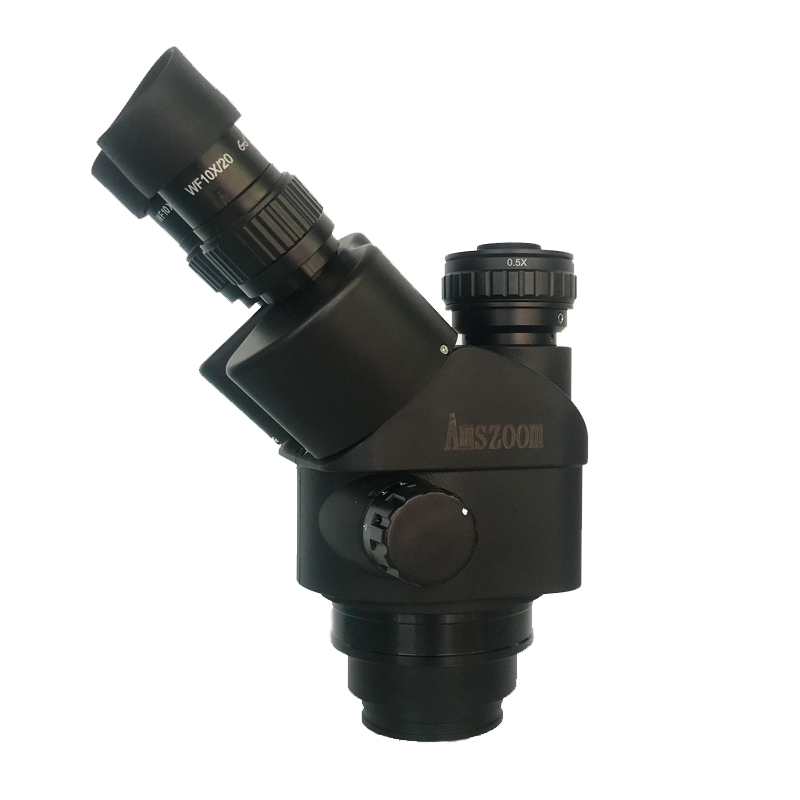 7X-45X プロフェッショナルプラスチック三眼顕微鏡ヘッド - Stereo Trinocular Microscope Pcb のレビューと価格