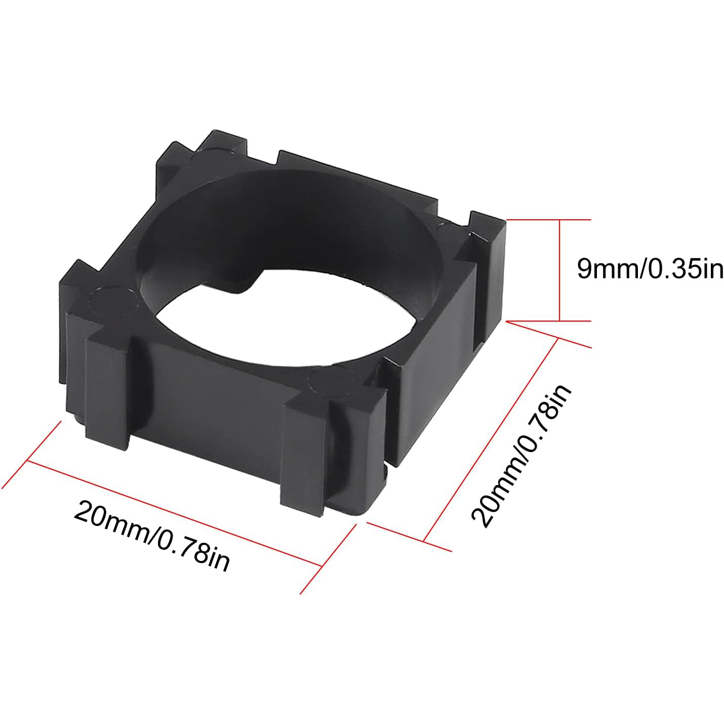 100 個 18650 リチウム電池ホルダープラスチックバッ - Spot Welder 18650 Battery Pack のレビューと価格