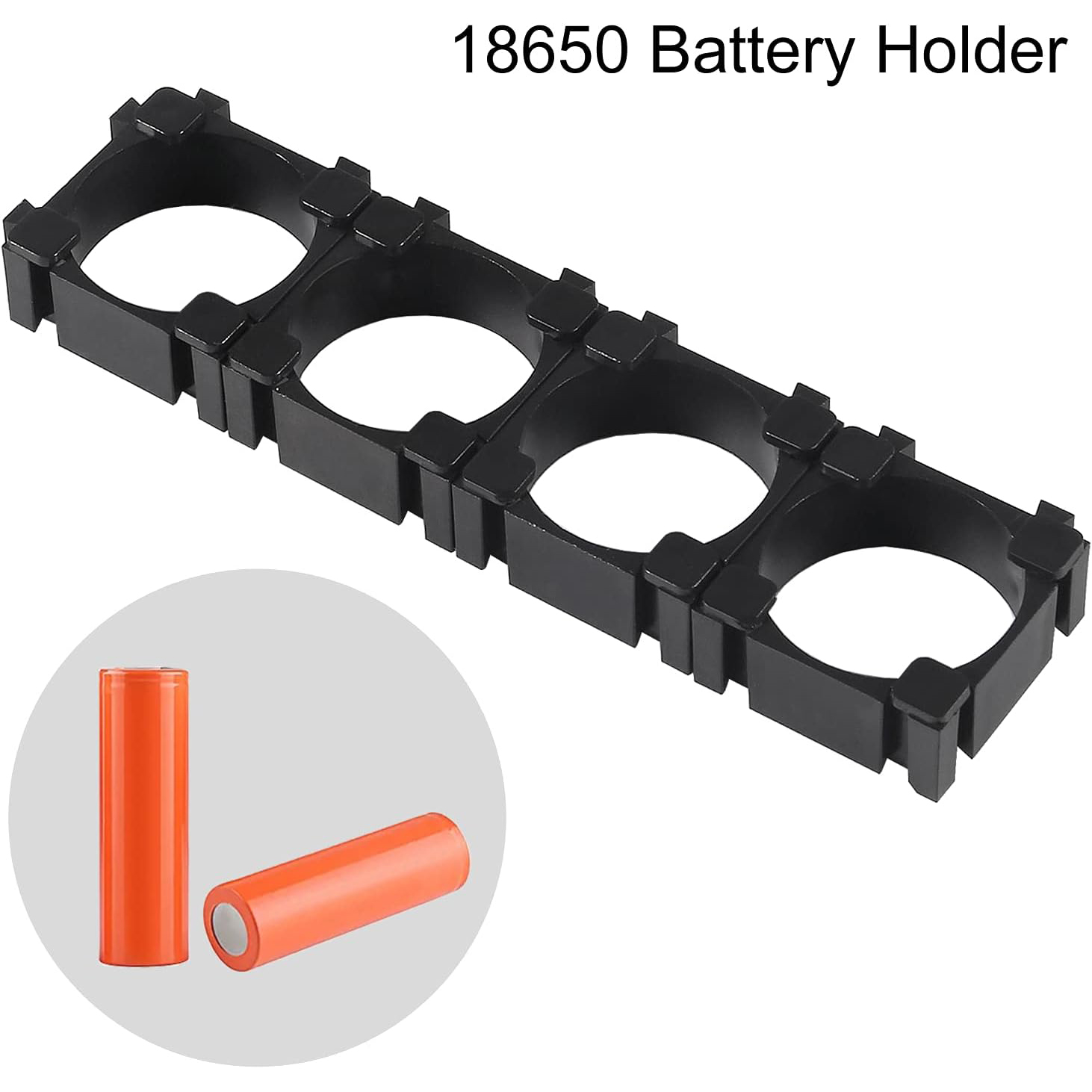 100 個 18650 リチウム電池ホルダープラスチックバッ - Spot Welder 18650 Battery Pack のレビューと価格